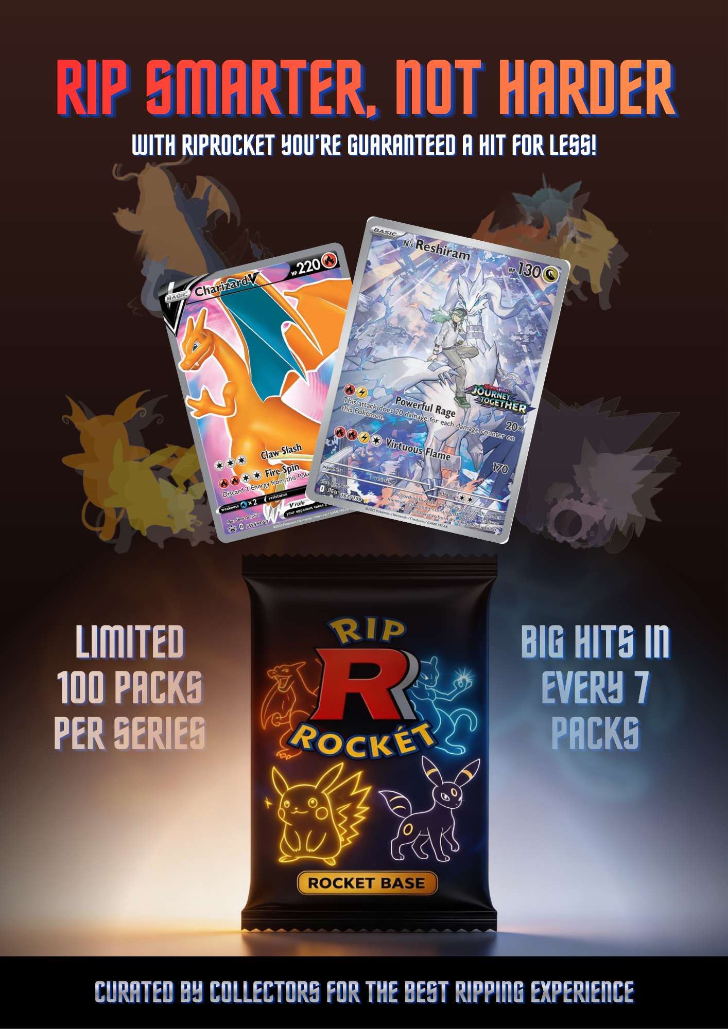 RipRocket Rocket Base Launch Poster